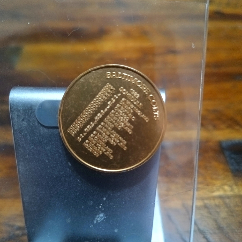 1983 Johnny Walker Red Baltimore Colts football schedule coin
